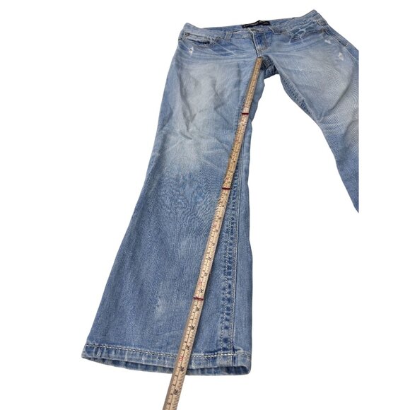 Express Jeans Stella Low Rise Bootcut Denim Womens 6 Blue - Picture 6 of 12